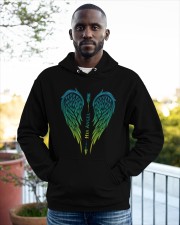 Family Her Guardian Loves His Angel His Hooded Sweatshirt apparel-hooded-sweatshirt-lifestyle-front-20