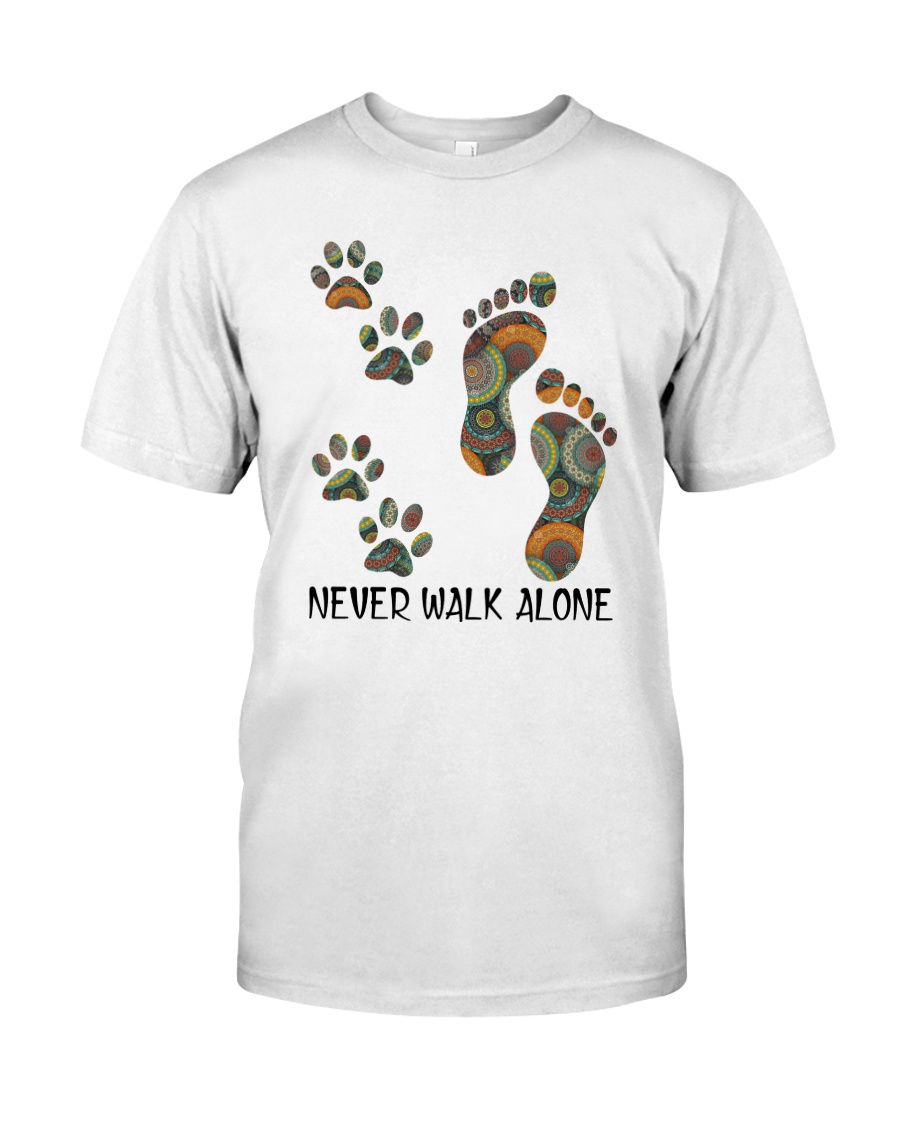 Dog Never Walk Alone Pattern Classic T-Shirt