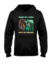 COUPLE WOLF DRAGON YELLOW BLUE Hooded Sweatshirt tile