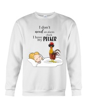 Chicken I Don't Need Alarm Crewneck Sweatshirt tile