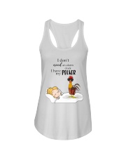 Chicken I Don't Need Alarm Ladies Flowy Tank tile