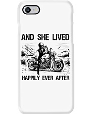 MOTORCYCLE AND SHE LIVED HAPPILY EVER AFTER Phone Case tile