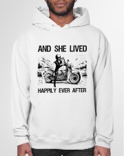 MOTORCYCLE AND SHE LIVED HAPPILY EVER AFTER Hooded Sweatshirt garment-hooded-sweatshirt-front-03