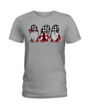 Gnomes Xmas Beauty Santa Claus Ladies T-Shirt tile