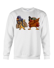 Dachshund Turkey Dabbing Crewneck Sweatshirt tile