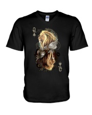 Family Hello Darkness My Old Friend Blood Moon 3 V-Neck T-Shirt tile