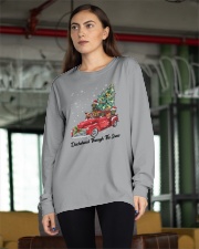DACHSHUND THROUGH THE SNOW Long Sleeve Tee apparel-long-sleeve-tee-lifestyle-front-21