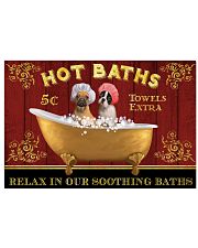 FRENCH BULLDOG HOT BATHS 24x16 Poster front