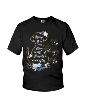 Being A Dog Mom Is My Happy Time Youth T-Shirt tile