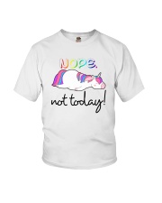 Unicorn Nope Not Today Youth T-Shirt thumbnail