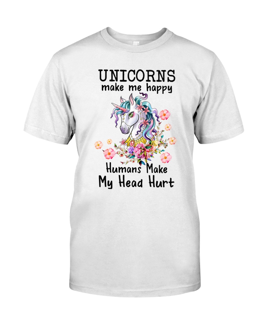 Unicorns Make Me Happy Classic T-Shirt