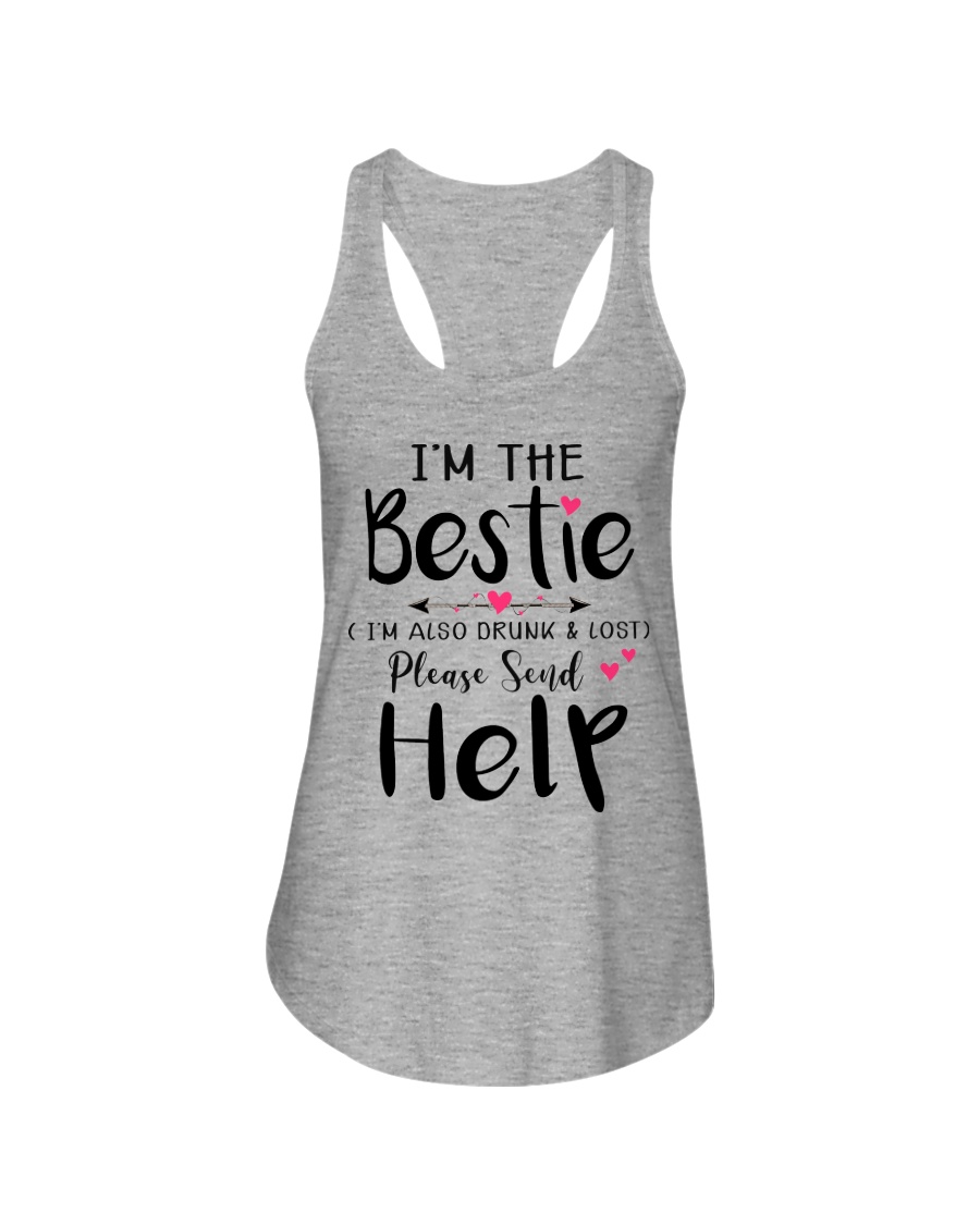 Wine Bestie Ladies Flowy Tank