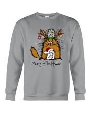 Merry Fluffmas Fluffy Cute Cats Crewneck Sweatshirt tile