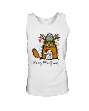 Merry Fluffmas Fluffy Cute Cats Unisex Tank tile