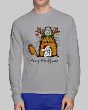 Merry Fluffmas Fluffy Cute Cats Long Sleeve Tee lifestyle-unisex-longsleeve-front-1