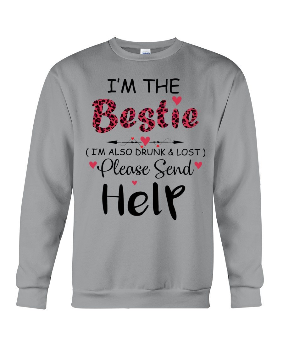 Wine I'm The Bestie Crewneck Sweatshirt