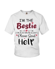 Wine I'm The Bestie Youth T-Shirt thumbnail
