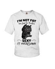 Cat I'm Not Fat Youth T-Shirt tile