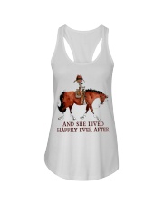 Horse And She Lived Happily Ever After Ladies Flowy Tank tile