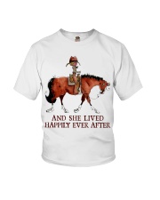 Horse And She Lived Happily Ever After Youth T-Shirt tile