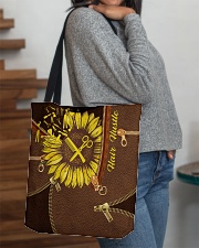 HAIRSTYLIST BEAUTY TOTE BAG HAIR HUSTLE All-over Tote aos-all-over-tote-lifestyle-front-09