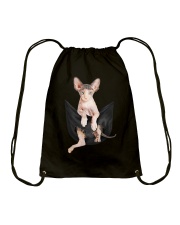 Sphynx Cat Inside Pocket Drawstring Bag tile