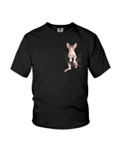 Sphynx Cat Inside Pocket Youth T-Shirt tile
