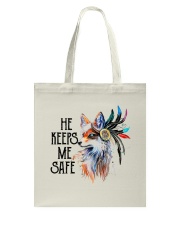 Family He Keeps Safe Back Tote Bag tile