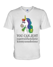 Unicorn You Can Just V-Neck T-Shirt thumbnail
