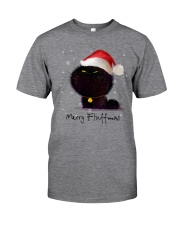 Merry Fluffmas Fluffy Funny Cat Classic T-Shirt tile