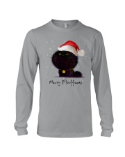 Merry Fluffmas Fluffy Funny Cat Long Sleeve Tee front