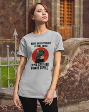 Cat Never Underestimate Coffee Classic T-Shirt apparel-classic-tshirt-lifestyle-06