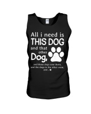Dog All I Need Unisex Tank tile