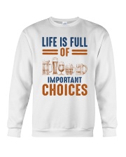 BEER LIFE IS FULL OF IMPORTANT CHOICES Crewneck Sweatshirt tile