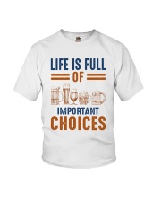 BEER LIFE IS FULL OF IMPORTANT CHOICES Youth T-Shirt tile