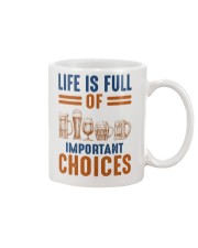 BEER LIFE IS FULL OF IMPORTANT CHOICES Mug tile