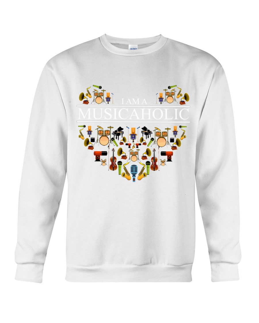 Music - I am a musicaholic Crewneck Sweatshirt
