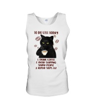 Cat To Do List Day Drink Coffee Unisex Tank tile