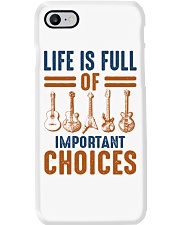 GUITAR LIFE IS FULL OF IMPORTANT CHOICES Phone Case tile