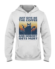 Cat Just Give Me The Coffee And Nobody Gets Hurt Hooded Sweatshirt tile