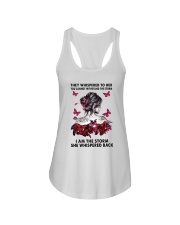 Breast Cancer I Am The Storm Ladies Flowy Tank tile