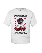 Breast Cancer I Am The Storm Youth T-Shirt tile