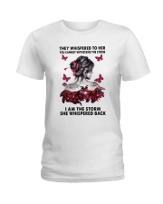 Breast Cancer I Am The Storm Ladies T-Shirt tile