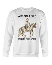 Horse And She Lived Happily Ever After Crewneck Sweatshirt tile