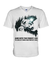 AND INTO THE FOREST V-Neck T-Shirt tile