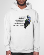 MOTORCYCLE SOMETIMES I LOOK BACK MY LIFE Hooded Sweatshirt garment-hooded-sweatshirt-front-03