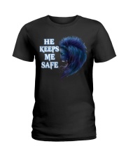 Family Dark And Light Couple Lion Keep Me-Front Ladies T-Shirt tile