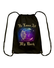 Family Dark And Light Love Dark Drawstring Bag tile