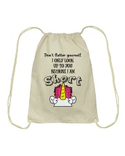 Unicorn Because Im Short Drawstring Bag thumbnail