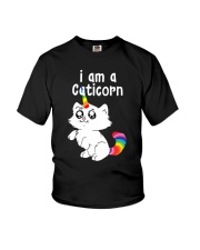 Unicorn - I Am A Caticorn Youth T-Shirt thumbnail